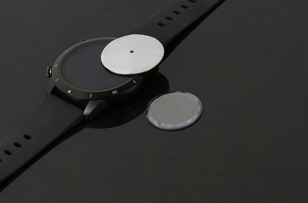 Multi sided cutting (diamond cut) sapphire glass dial