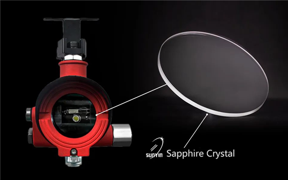 The resistance of sapphire lenses to harsh environments